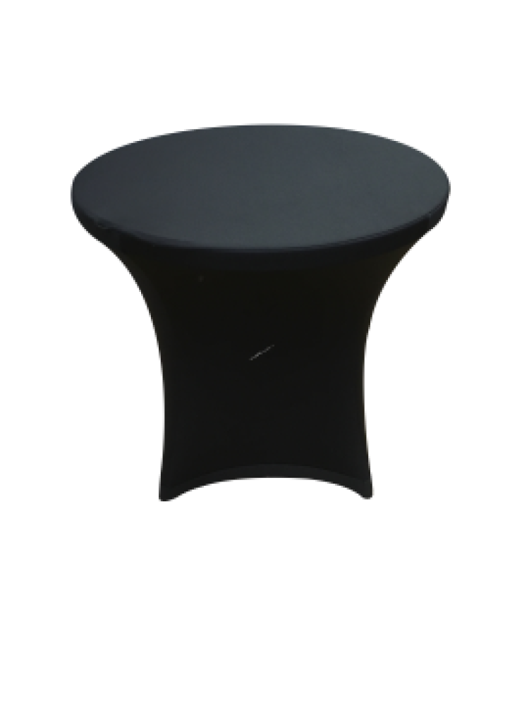 streč černý stůl 80